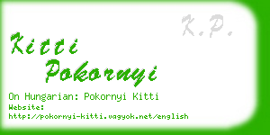 kitti pokornyi business card